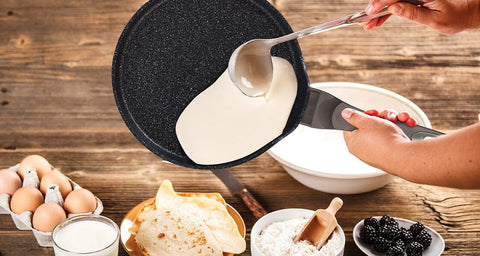 Flat pan for cooking piadina, crepes or tortillas