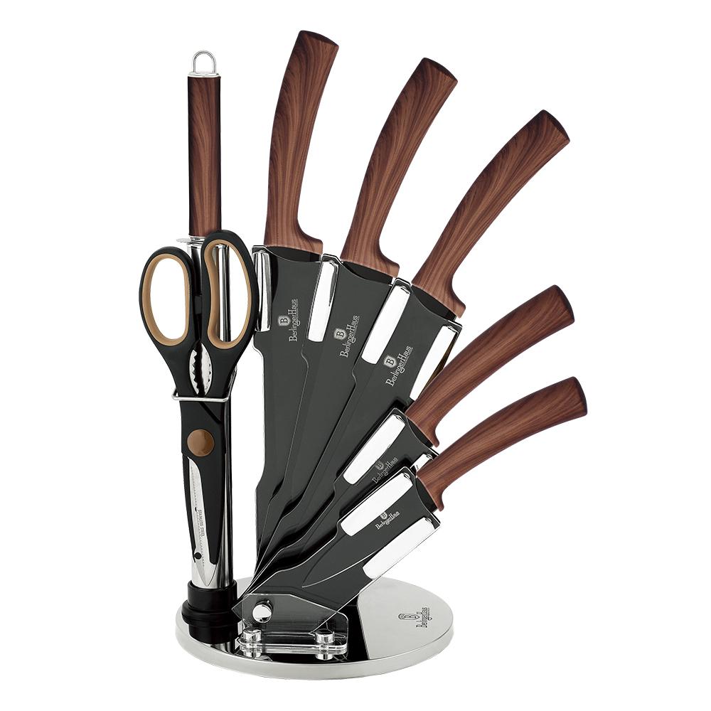 Berlinger Haus 7-Piece Knife Set w/ Stand Black Rose Collection - On Sale -  Bed Bath & Beyond - 35373600