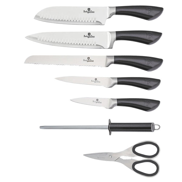 L'Chaim Meats8-Piece Kitchen Knife Set with Acrylic Stand