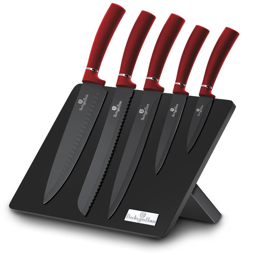 6 PieceKnife Set With Case, Sharp Kitchen Knife Set Professional,  Dishwasher Safe Stainless Steel Knives Set For Cooking, Black - Scratch  Resistant 