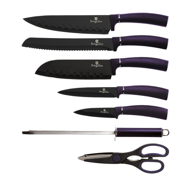 Berghoff 8pc Stainless Steel Kitchen Knife Set With Universal