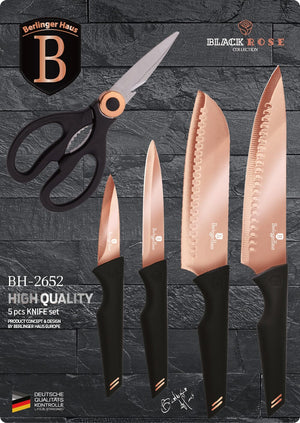 Berlinger Haus 5 Piece Stainless Steel Assorted Knife Set