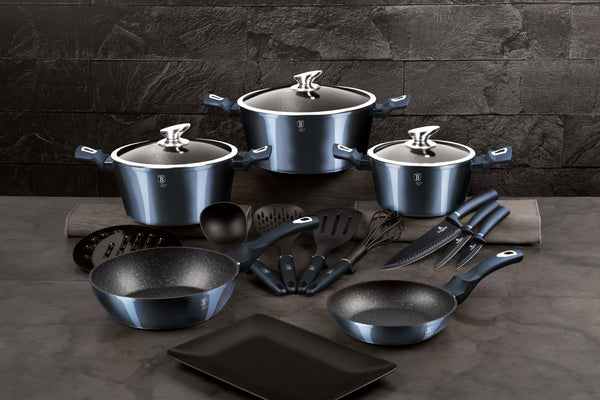 17-Piece Kitchen Cookware Set - Berlinger Haus US