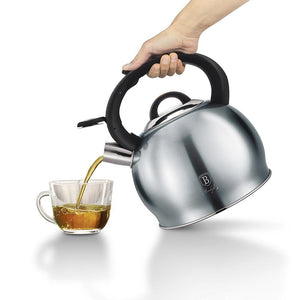 Creative Home Alexa 3.0 Qt. Stainless Steel Whistling Tea Kettle, Metallic  Cranberry