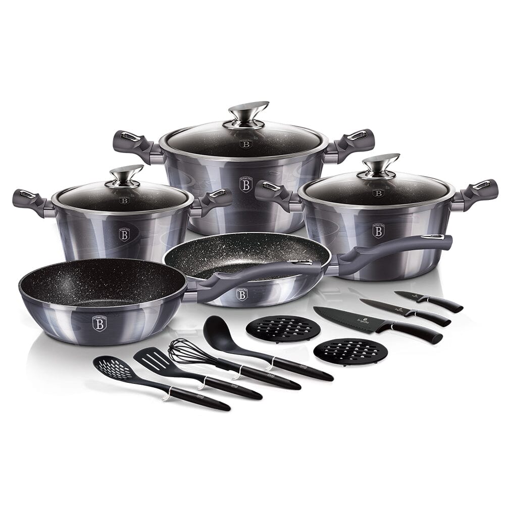 Berlinger Haus 17 - Piece Non-Stick Aluminum Cookware Set & Reviews